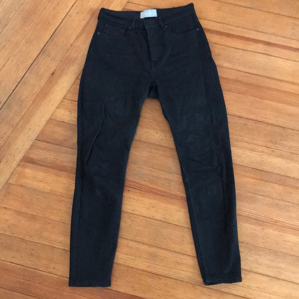 High rise skinny jeans